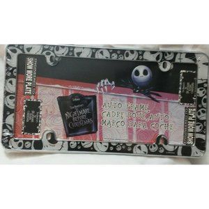 (RET) Jack Skellington Plate Frame Disney Nightmare Before Christmas